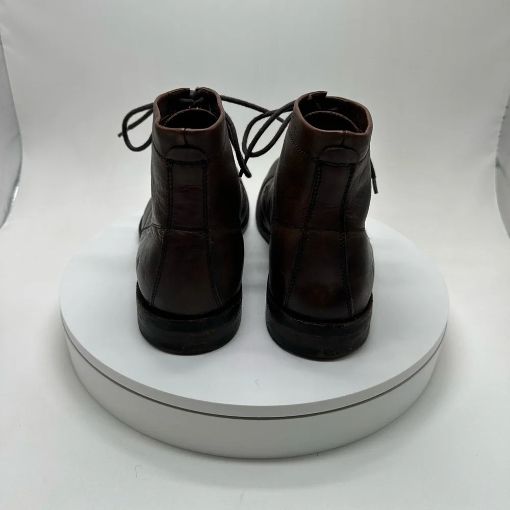 Frye | Sam Mid Lace Up Boots in Brown Leather